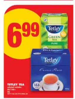 No Frills TETLEY TEA, 80/144's offer