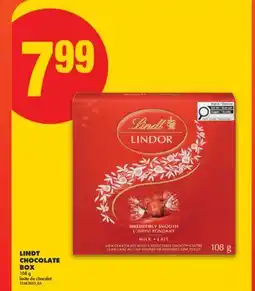 No Frills LINDT CHOCOLATE BOX, 108 g offer