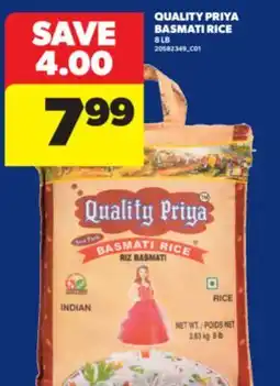 Real Canadian Superstore QUALITY PRIYA BASMATI RICE, 8 LB offer
