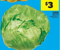 Real Canadian Superstore ICEBERG LETTUCE offer