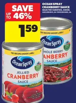 Real Canadian Superstore OCEAN SPRAY CRANBERRY SAUCE, 348 ML offer