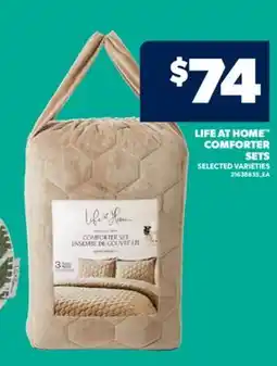 Real Canadian Superstore LIFE AT HOME COMFORTER SETS offer