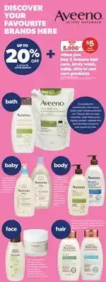 Real Canadian Superstore AVEENO HAIR CARE, BODY WASH, BABY, SKIN OR SUN CARE PRODUCTS offer