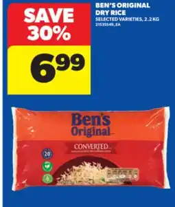 Real Canadian Superstore BEN'S ORIGINAL DRY RICE, 2.2 KG offer