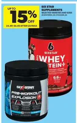 Real Canadian Superstore SIX STAR SUPPLEMENTS offer
