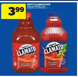 Real Canadian Superstore MOTT'S CLAMATO JUICE, 1.89 L offer