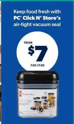 Real Canadian Superstore PC Click N' Store's offer
