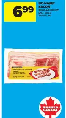 Real Canadian Superstore NO NAME BACON, 500 G offer