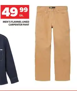 Real Canadian Superstore MEN'S FLANNEL LINED CARPENTER PANT offer