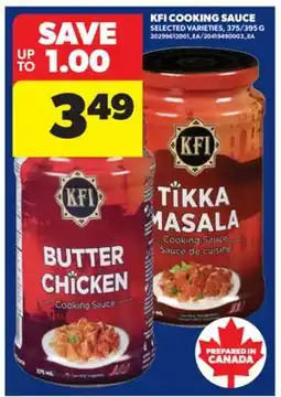 Real Canadian Superstore KFI COOKING SAUCE, 375/395 G offer