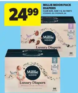 Real Canadian Superstore MILLIE MOON PACK DIAPERS, 54-108' S offer