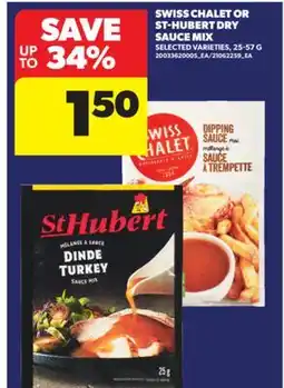 Real Canadian Superstore SWISS CHALET OR ST-HUBERT DRY SAUCE MIX, 25-57 G offer