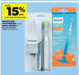 Real Canadian Superstore PHILIPS ONE TOOTHBRUSH 1 EA. OR REFILL HEADS 2' S offer