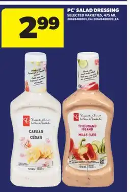 Real Canadian Superstore PC SALAD DRESSING, 475 ML offer