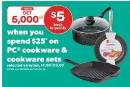 Real Canadian Superstore PC COOKWARE & COOKWARE SETS offer