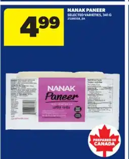 Real Canadian Superstore NANAK PANEER, 341 G offer