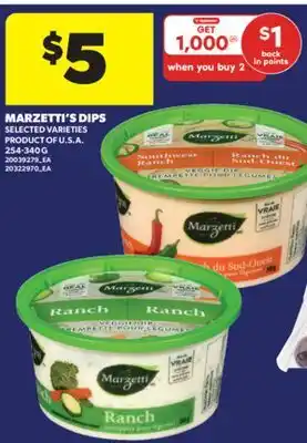 Real Canadian Superstore MARZETTI'S DIPS, 254-340 G offer