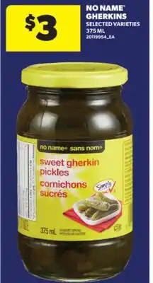 Real Canadian Superstore NO NAME GHERKINS, 375 ML offer
