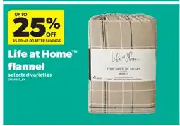 Real Canadian Superstore LIFE AT HOME FLANNEL offer