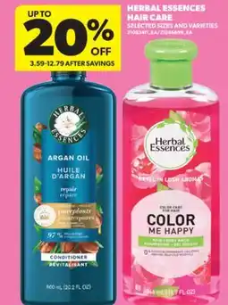 Real Canadian Superstore HERBAL ESSENCES HAIR CARE offer
