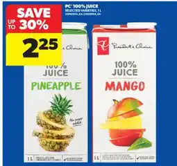 Real Canadian Superstore PC 100% JUICE, 1 L offer