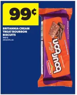 Real Canadian Superstore BRITANNIA CREAM TREAT BOURBON BISCUITS, 100 G offer