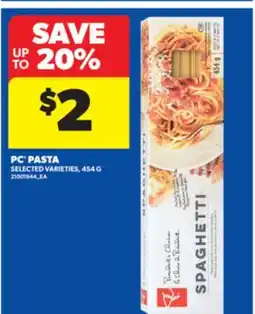 Real Canadian Superstore PC PASTA, 454 G offer