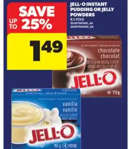 Real Canadian Superstore JELL-O INSTANT PUDDING OR JELLY POWDERS, 9.1-113 G offer