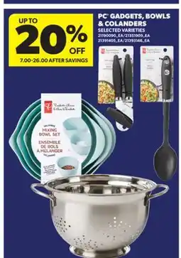 Real Canadian Superstore PC GADGETS, BOWLS & COLANDERS offer