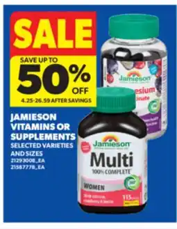 Real Canadian Superstore JAMIESON VITAMINS OR SUPPLEMENTS offer