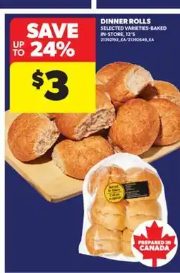 Real Canadian Superstore DINNER ROLLS, 12'S offer