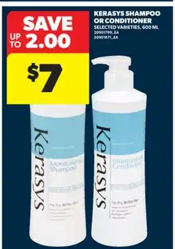 Real Canadian Superstore KERASYS SHAMPOO OR CONDITIONER, 600 ML offer