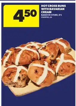 Real Canadian Superstore HOT CROSS BUNS WITH BAVARIAN CREAM, 8' S offer