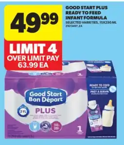 Real Canadian Superstore GOOD START PLUS READY TO FEED INFANT FORMULA, 15X250 ML offer