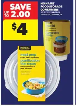 Real Canadian Superstore NO NAME FOOD STORAGE CONTAINERS offer