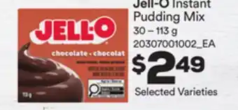 Loblaws JELL-O INSTANT PUDDING MIX, 30 – 113 G offer
