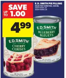 Real Canadian Superstore E. D. SMITH PIE FILLING, 540 ML offer