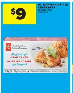 Real Canadian Superstore PC MARYLAND-STYLE CRAB CAKES, 170 G offer