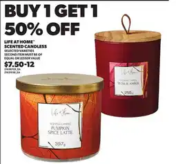 Loblaws LIFE AT HOME SCENTED CANDLESS offer