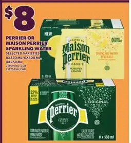 Loblaws PERRIER OR MAISON PERRIER SPARKLING WATER offer