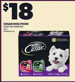 Loblaws CESAR DOG FOOD, 12'S offer