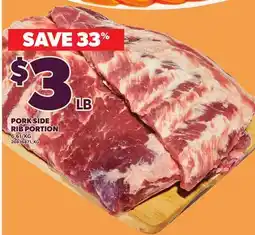 Loblaws PORK SIDE RIB PORTION offer