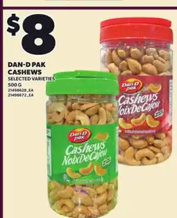 Loblaws DAN-D PAK CASHEWS, 500 G offer