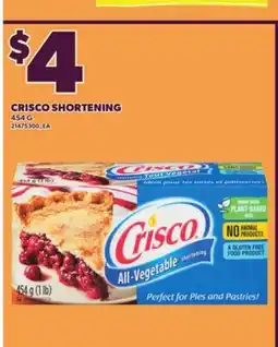 Loblaws CRISCO SHORTENING, 454 G offer