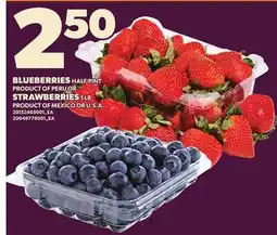 Loblaws BLUEBERRIES HALF PINT offer
