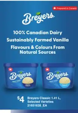 Loblaws BREYER'S CLASSIC offer