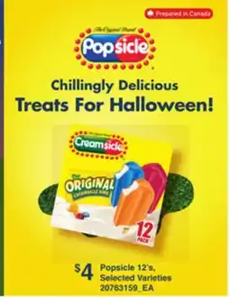 Loblaws POPSICLE, 12'S offer