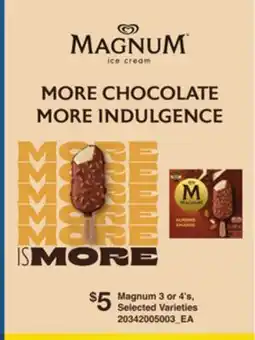 Loblaws MAGNUM, 3 OR 4'S offer