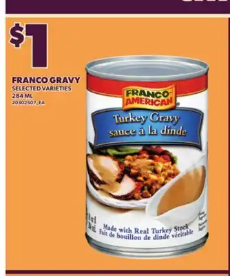 Loblaws FRANCO GRAVY offer