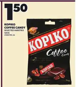 Loblaws KOPIKO COFFEE CANDY, 120 G offer